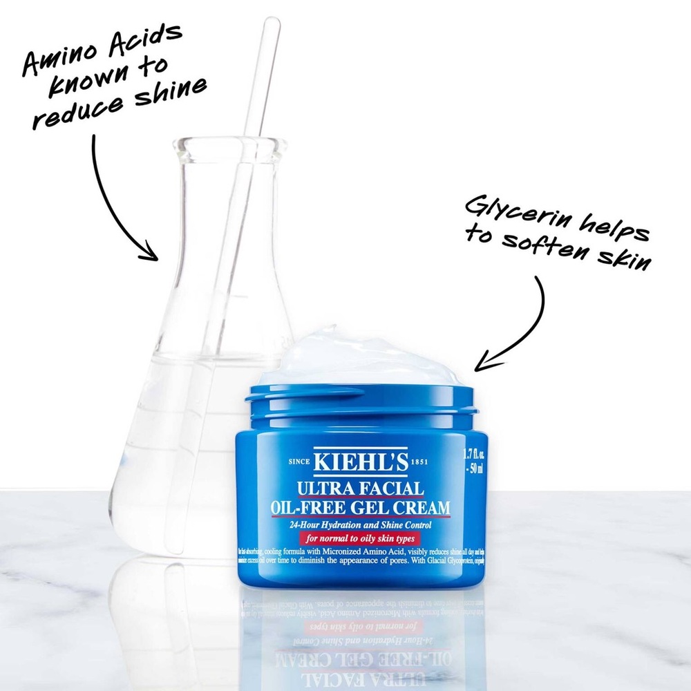 Kiehl's Ultra Facial Oil-Free Gel Cream - Blue and White - Picture 3 of 5